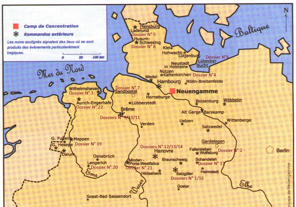 Lista de kommandos exteriores de Neuengamme